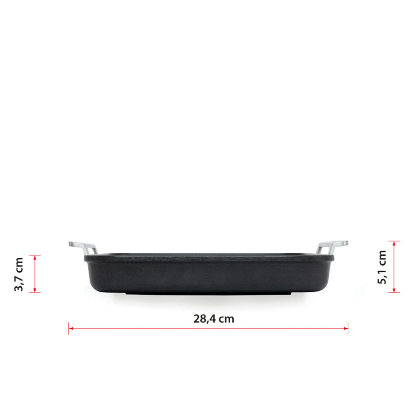 Non-Stick Aluminum Grill Pan / Griddle Set, 23 cm