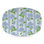 Traychic Oval Striped and Floral Platter