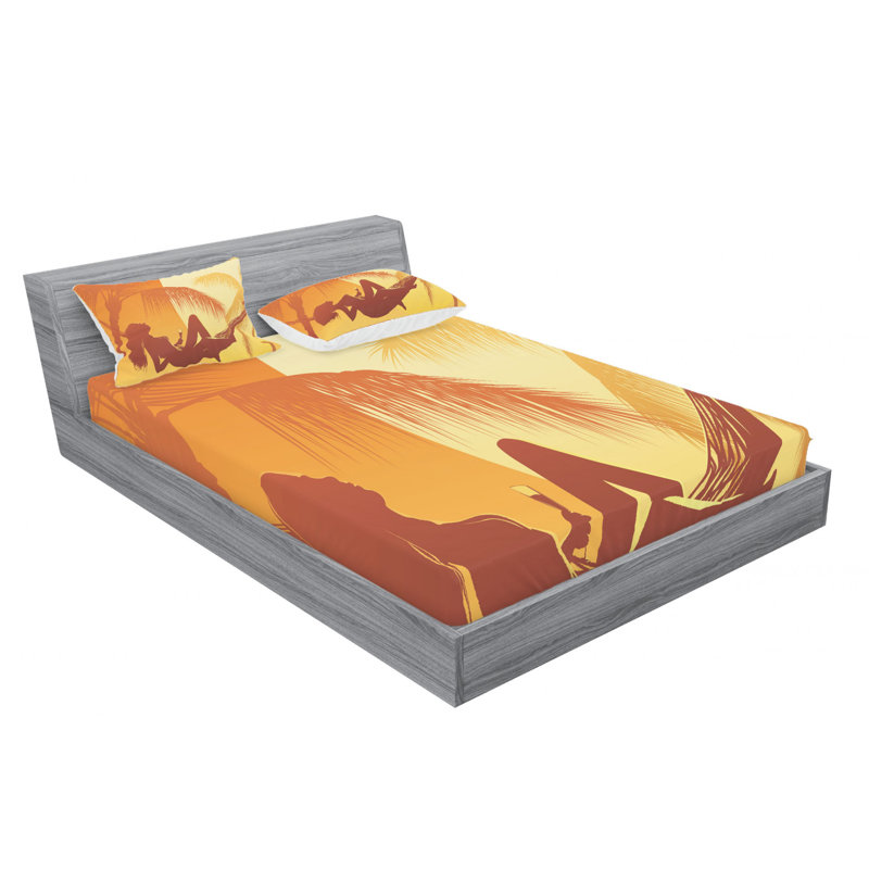 Microfiber Sheet Set, Queen Sheet Set + Fitted Sheet + 2 Pillowcases