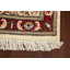 Tapis ivoire noué à la main de conception unique 2 pi 7 po x 8 pi 3 po