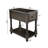 Montevideo Collection Mid-Century Modern Wood End Table with Drawer and Storage Shelf, Rectangular Veneer Side Table for Living Room, Bedroom and Small Spaces, Black-707586243