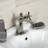 Kingston Brass Fuller Single-Handle 1-Hole Deck Mount Bathroom Faucet with Push Pop-Up and Deck Plate-66069200-69976283