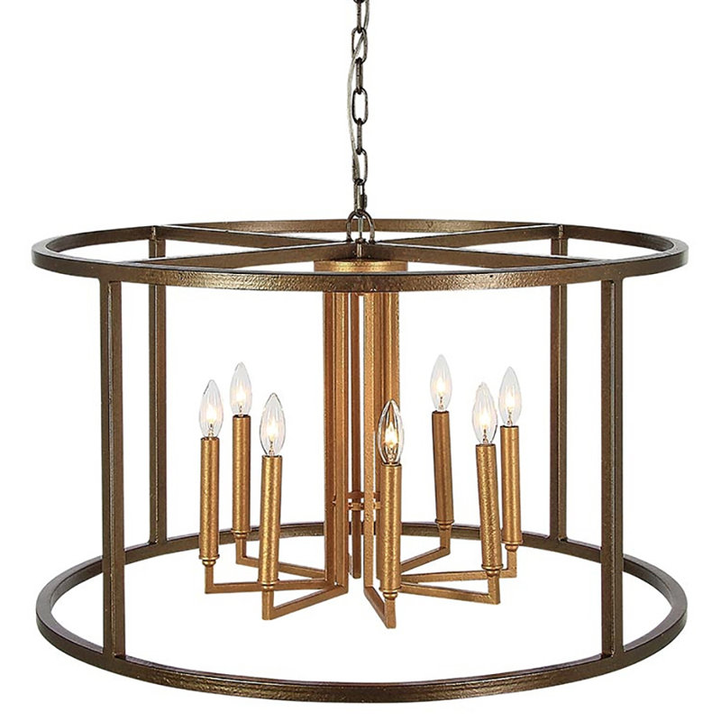 Lustre tambour à 8 lumières West Palm