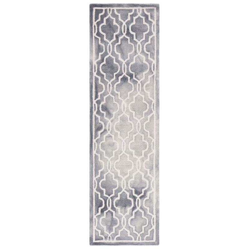 Ruthe Hand Tufted Wool Geometric Rug, Runner 2'3" x 8'