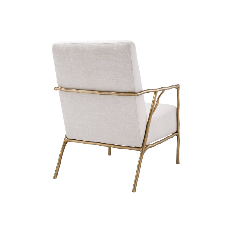 Antico Armchair, Panama Natural, Gold