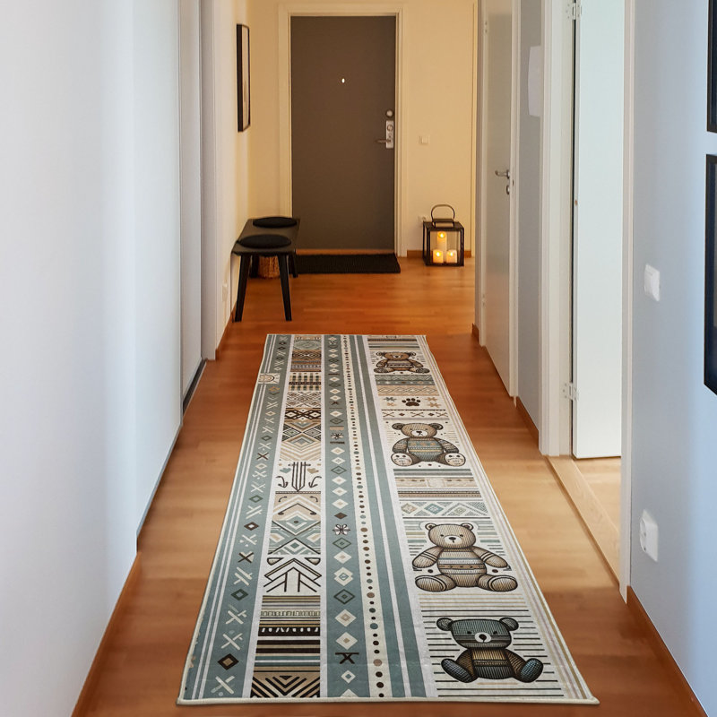 Machine Printed 229cm X 79cm Area Rug