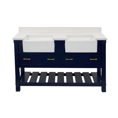 Hitton 60'' Double Bathroom Vanity