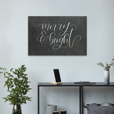 Merry Bright Abstract Contemporary Winter Art