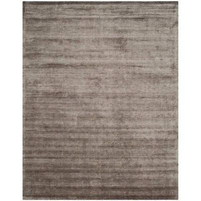 Tapis gris anthracite tissé à la main Mcelroy