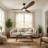 Modern Ceiling Fan With Light, Solid Walnut Wood 3 Blade Ceiling Fan ,dc Quiet Reversible Motor,smart App & Remote Control-1035808505
