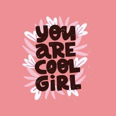 Feminism Slogan - Wrapped Canvas Print
