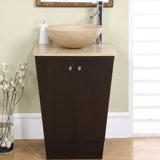 Moorhouse 22'' Single Bathroom Vanity with Stone Top