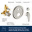 Complete Shower System with Rough in-Valve-70483648