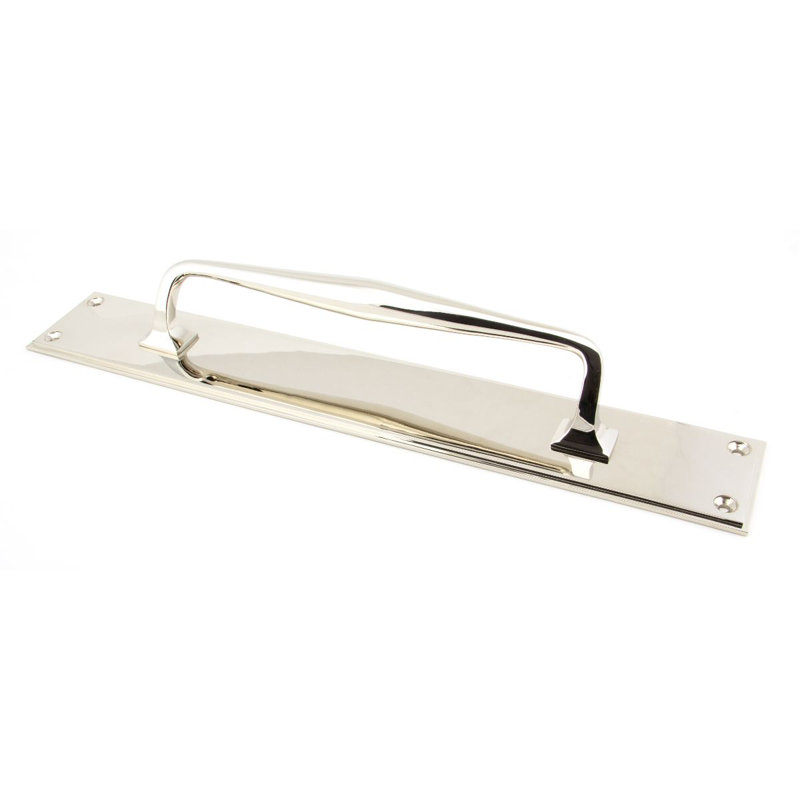 Art Deco Pull Handle, Polished Nickel