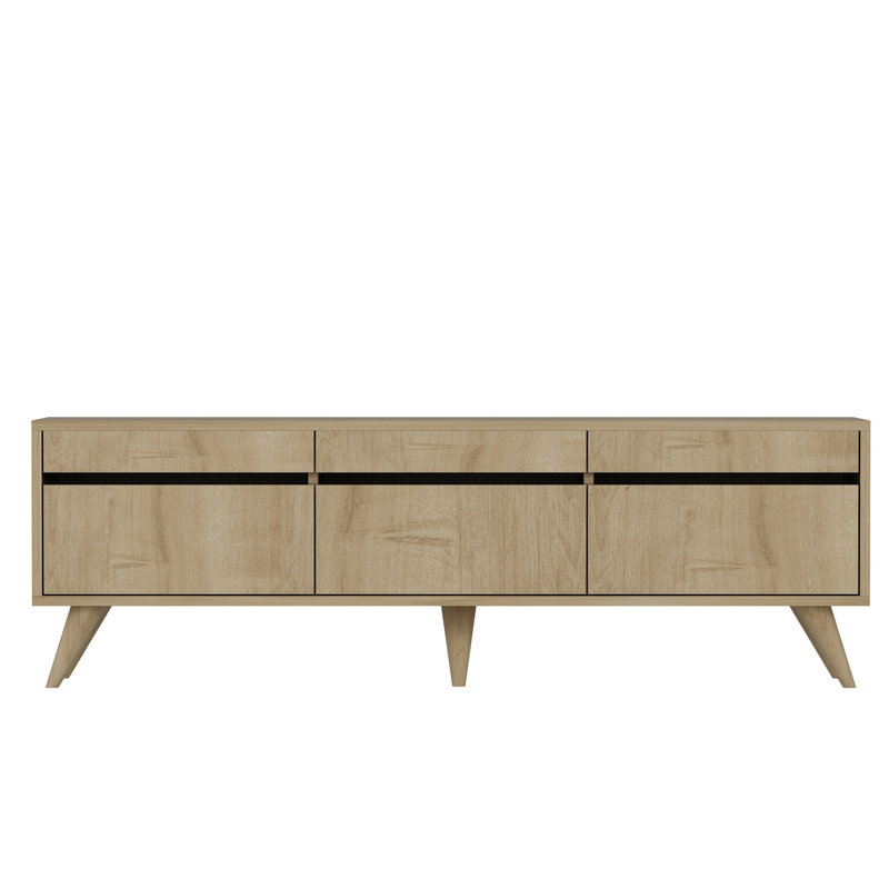 Odessa Unfinished TV Stand for TVs up to 70", Beige