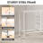 Chaseburg 5-Drawer Dresser With Wooden, 39.4'' White Dresser With Steel Frame, Wide Chest of Drawer For Hallway, Bedroom Dresser-872407175