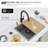 Stylish Core Bamboo Over the Sink Thick Strong Cutting Board with Juice Groove