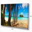 « praslin island tropical beach panorama », reproduction de photo sur toile tendue-18271087