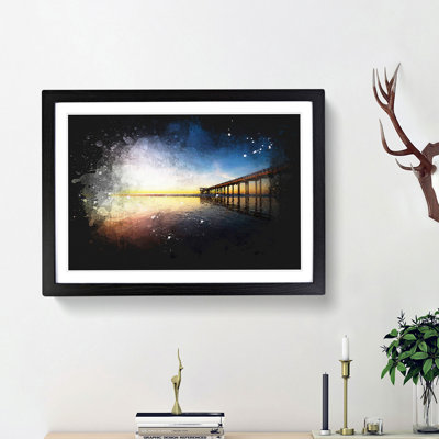 Pier in San Diego - Picture Frame Rectangle Print on MDF
