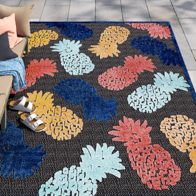 Tapis intérieur / extérieur Medfield noir