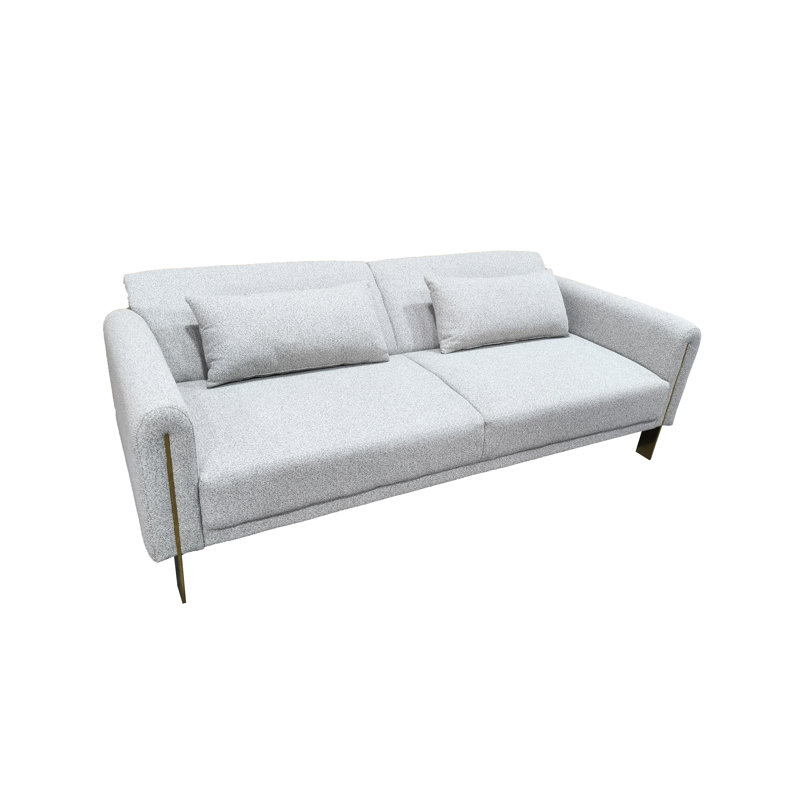 3 Seater Sofa Bed, Silver