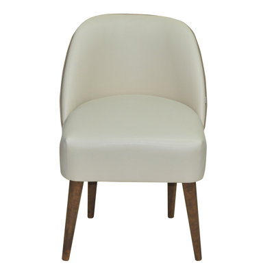 47cm H Upholstered Side Chair in Beige