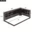 Lit de jour simple en bois avec armoires de rangement et ports USB-524802023