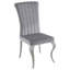 Chaise d'appoint rembourrée en velours Javery-1599590056