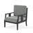 Louque 27.1" W Solid Wood Teak Outdoor Lounge Chair With Cushion-1489717226-1489774530