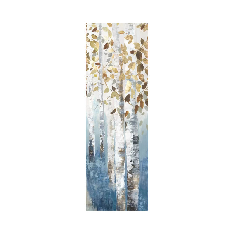 «New Path IV» par Allison Pearce - reproduction d'art, H 60 po x l 20 po x P 1,5 po, Toile tendue, Non