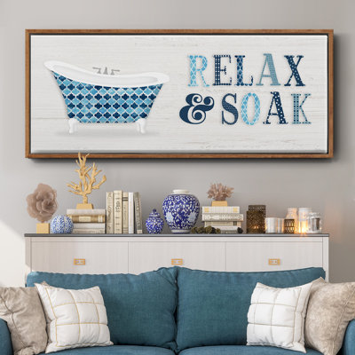 Relax and Soak - Toile encadrée