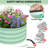 2*2*1FT Raised Garden Bed Set of 2 –  Round Galvaniz Planter Box, Open Bottom Design for Drainage, Weather Resistant Anti-Rust Circular Plant Bed for Vegetables, Flowers, Herbs, Green-1790563554-1790563558
