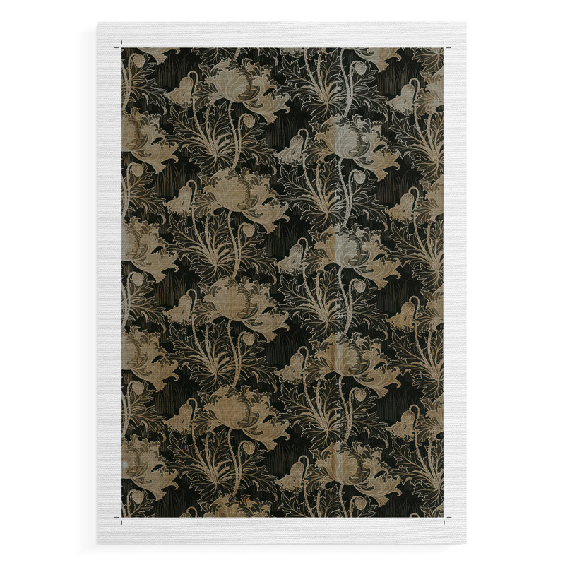 Reproduction abstraite rétro LV - reproduction de toile seulement - non encadrée, H 27 po x l 18 po