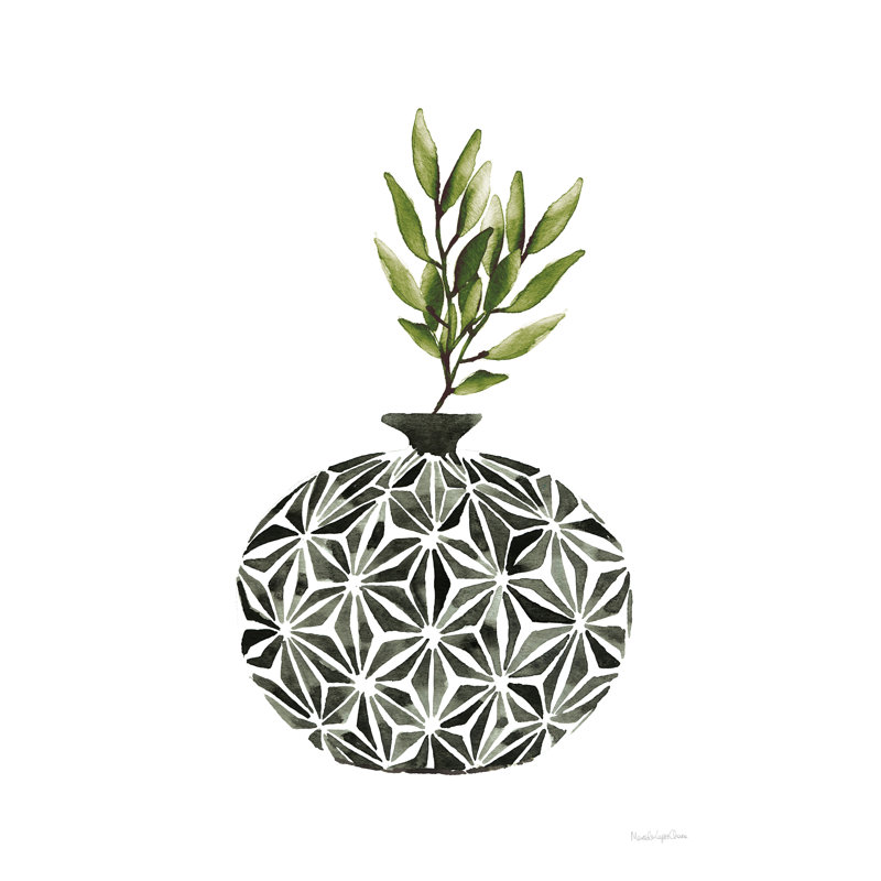 Vases géométriques IV vert, H 30 po x l 20 po