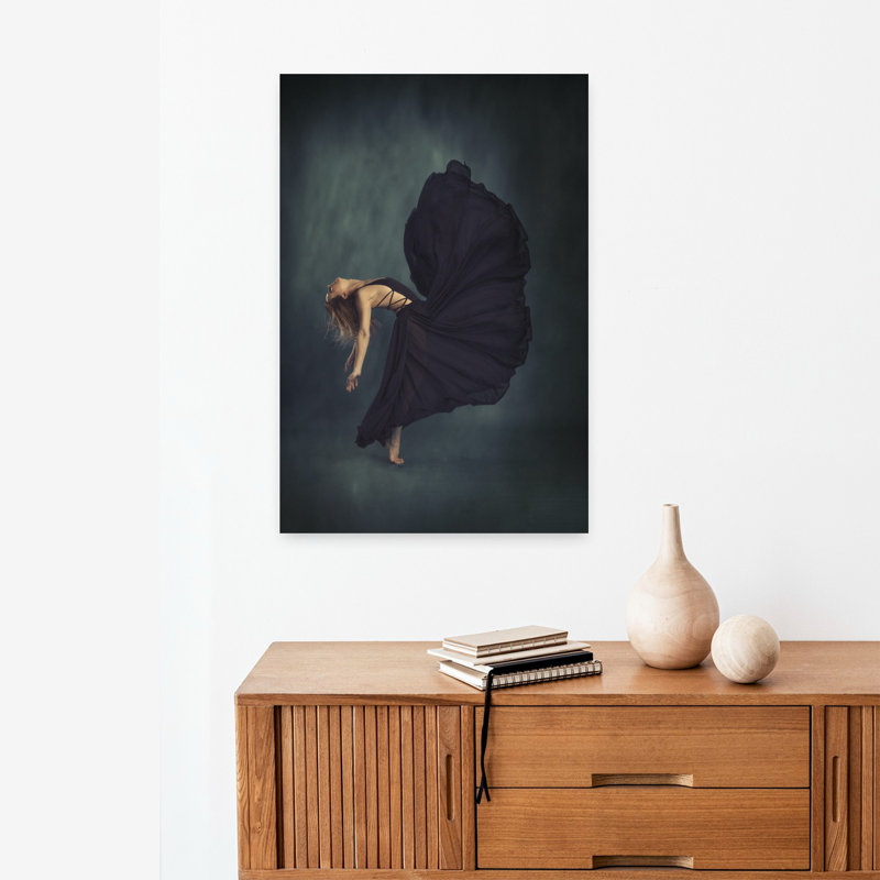 Robe, art mural contemporain abstrait, H 24 po x l 16 po