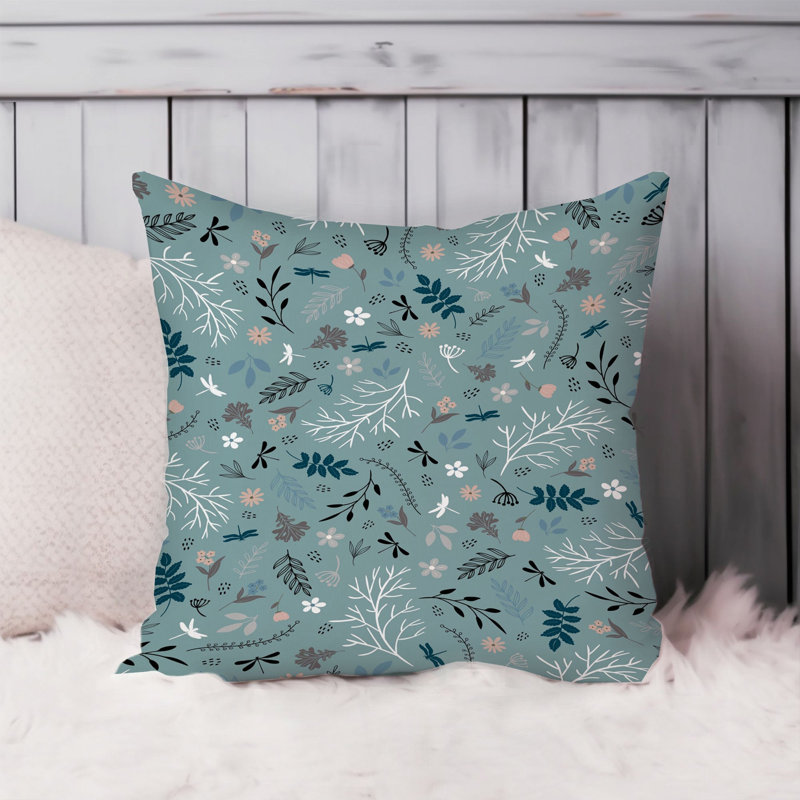 Animals William Morris Birds Damask Pattern I Cottage, 18" H x 18" W, Botanical Garden III Cottage