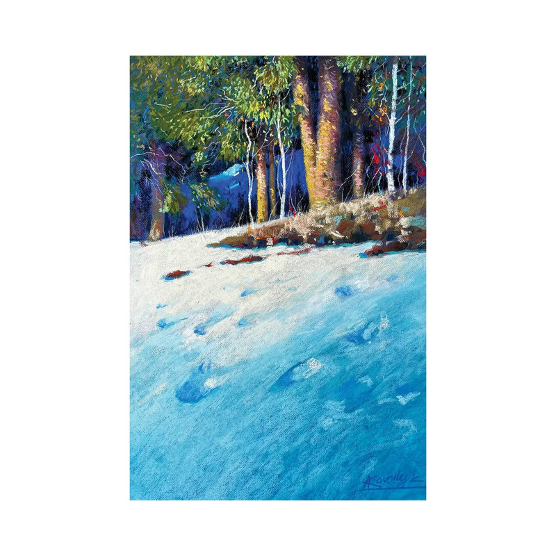 «Winter Day», reproduction d'art sur toile tendue, 18 po x 12 po, Toile tendue avec châssis, Sans cadre