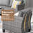 GRS Premium All-Weather Wicker 9 - Person Patio Conversation Set with Cushions-111065719-111065715