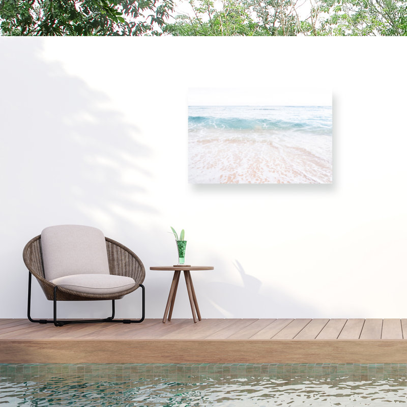 Elena Chukhlebova Keep Calm And Go To The Beach Outdoor  Canvas, H 12 po x l 19 po