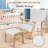 Kelbie Upholstered Nursery Rocking Chair with Ottoman,Pillow,Storage Bag and Rubberwood Frame-1262196782