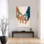 Art mural paysage floral abstrait délicat-1482790228