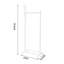63cm Rolling Clothing Rack