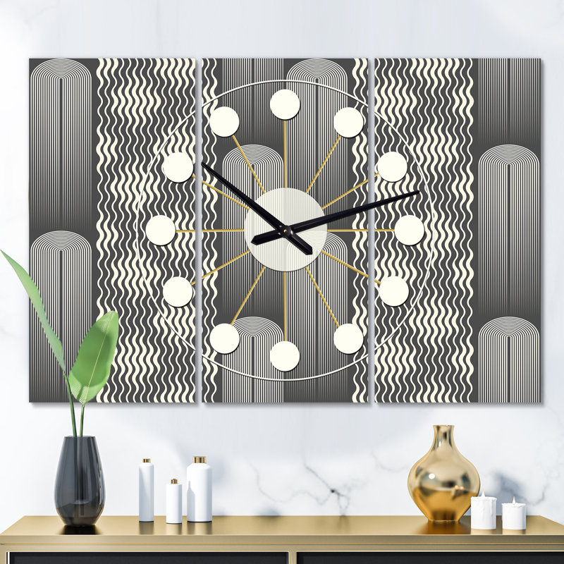 Horloge murale surdimensionnée mimimal ii Mid-Century