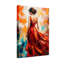 Femme abstraite en robe rouge abstrait-1969022221