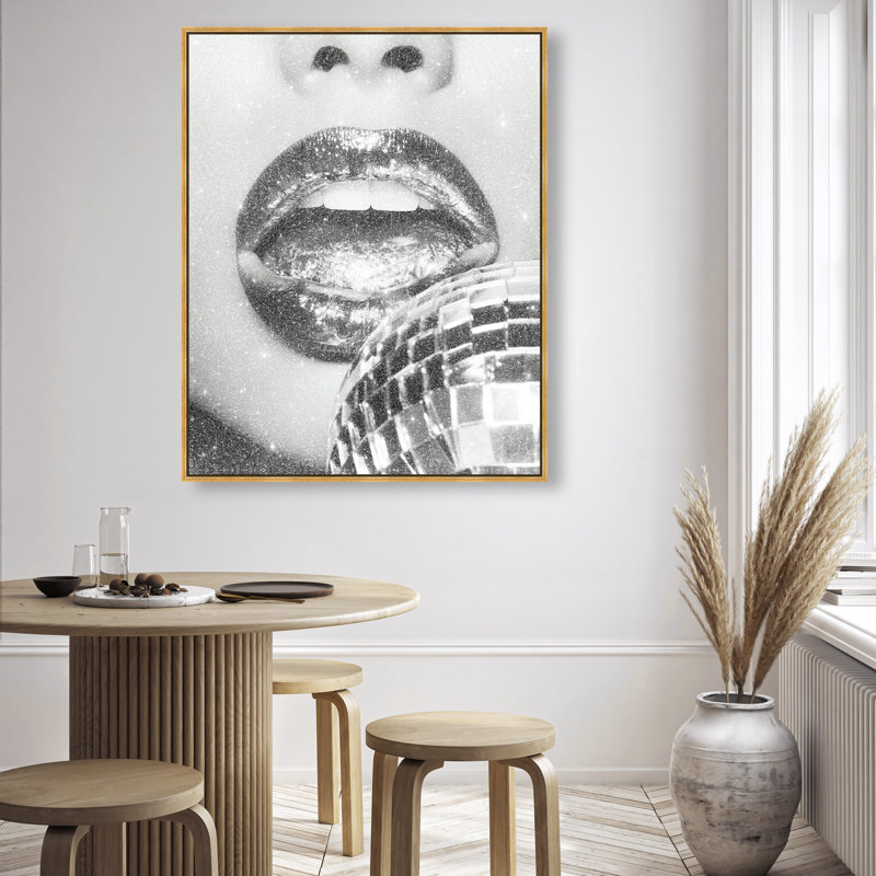Platinum Gloss Print by Oliver Gal, 46"H x 37"W, Gold Floater Frame