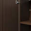 Meuble-lavabo sur pied brun de 30 pouces avec lavabo en céramique blanche, lavabo simple en résine, base en contreplaqué, instructions d'installation complètes