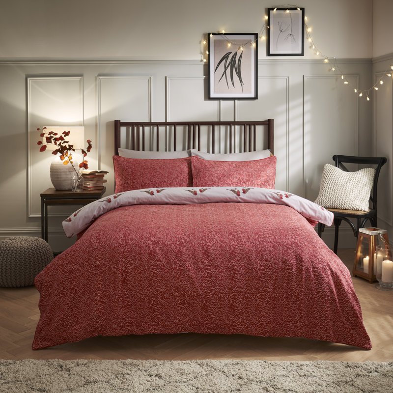 Charmaine Cotton Animal Print Duvet Cover Set with Pillowcases, Super King - 2 Standard Pillowcases