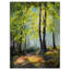 Forêt d'automne verte - peinture sur métal sans cadre-61498669