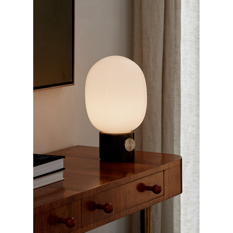 JWDA LED Table Lamp, Black Marble, 11.4" H x 6.7" W