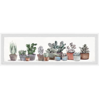 «Bunch of Succulents», reproduction encadrée